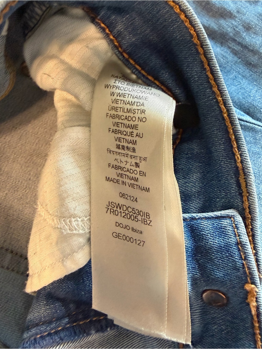 7 For All Mankind Dojo Women’s Light Blue Denim Jeans - - Picture 6 of 6